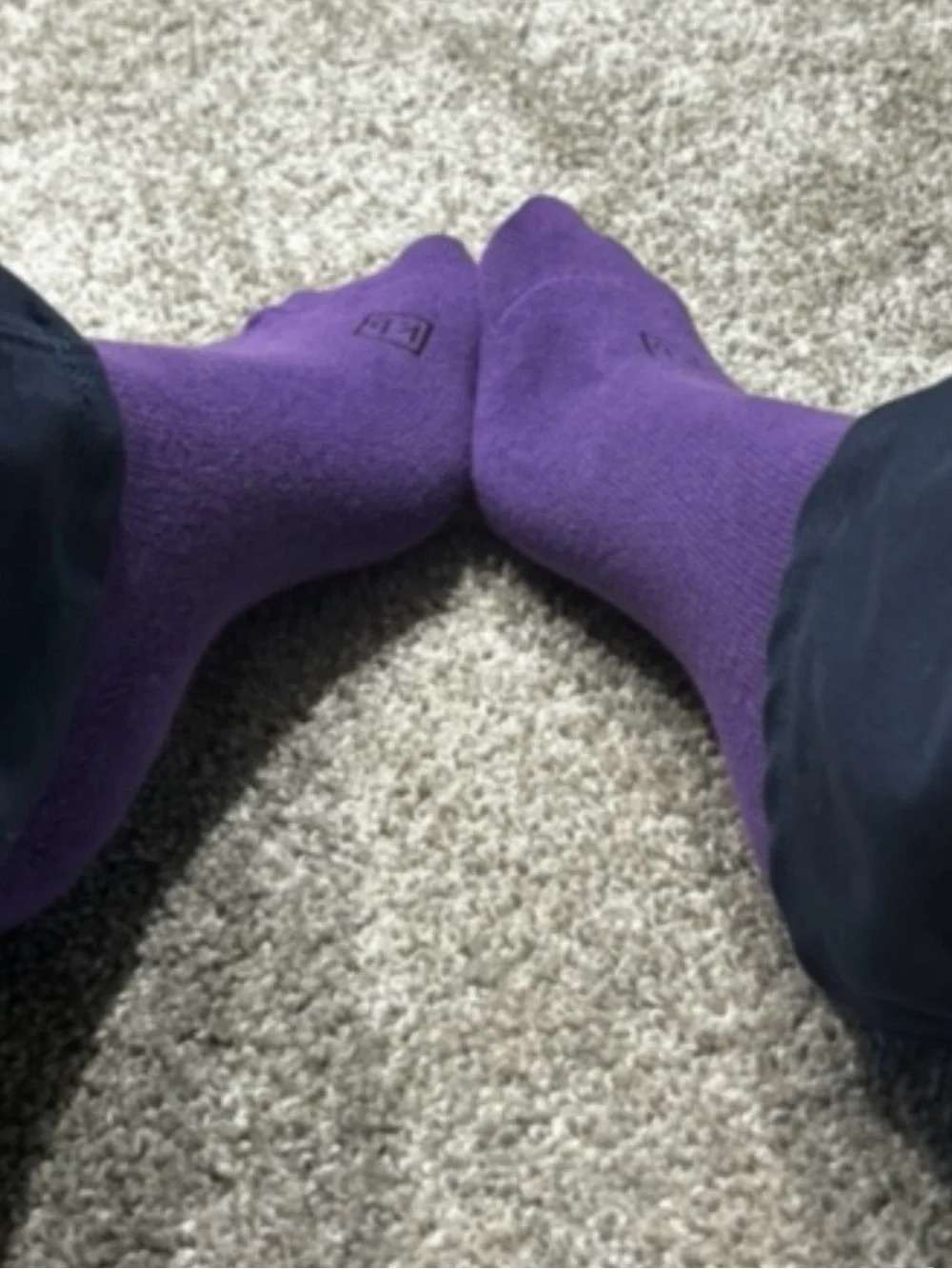 Purple Crew socks